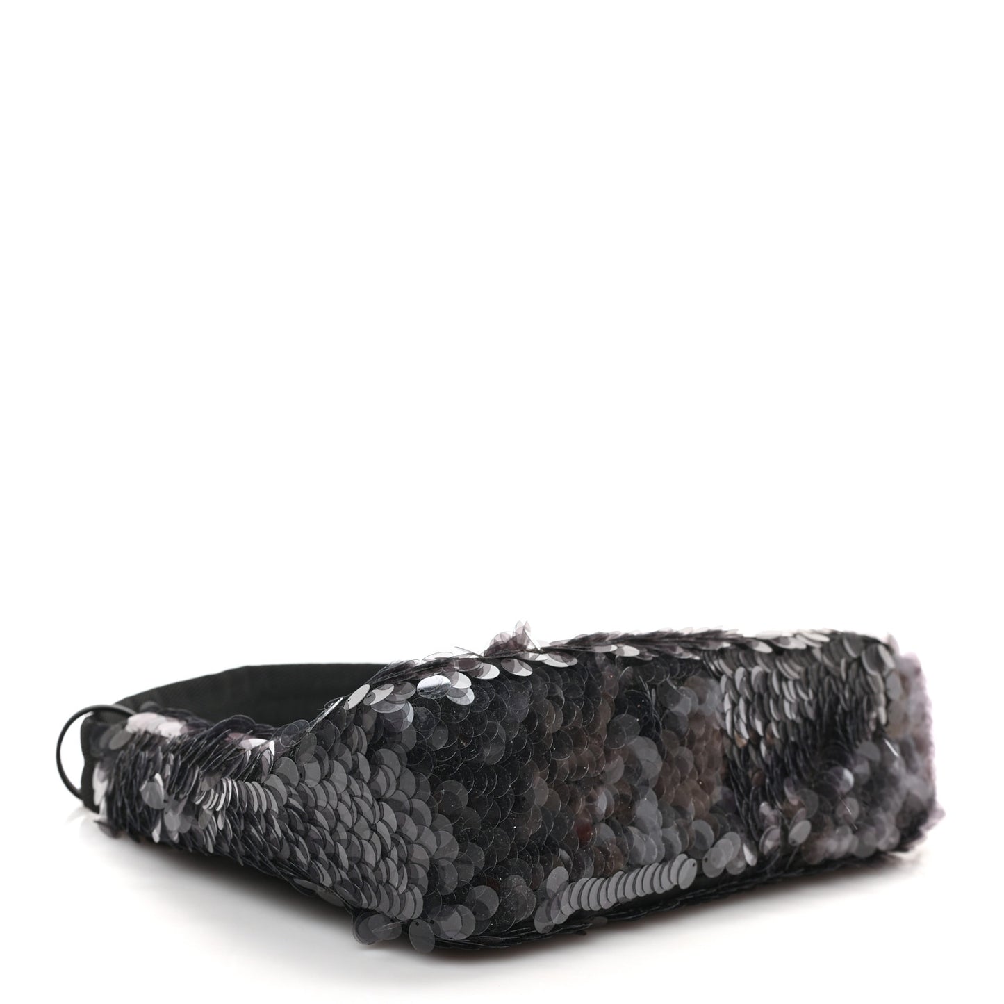 Sequin Mini Re-Edition 2000 Bag Black