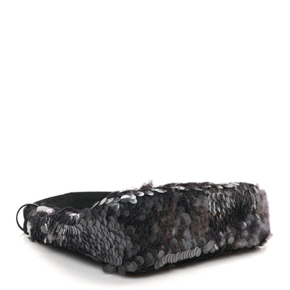 Prada Sequin Mini Re-Edition 2000 Bag Black 4 of 8