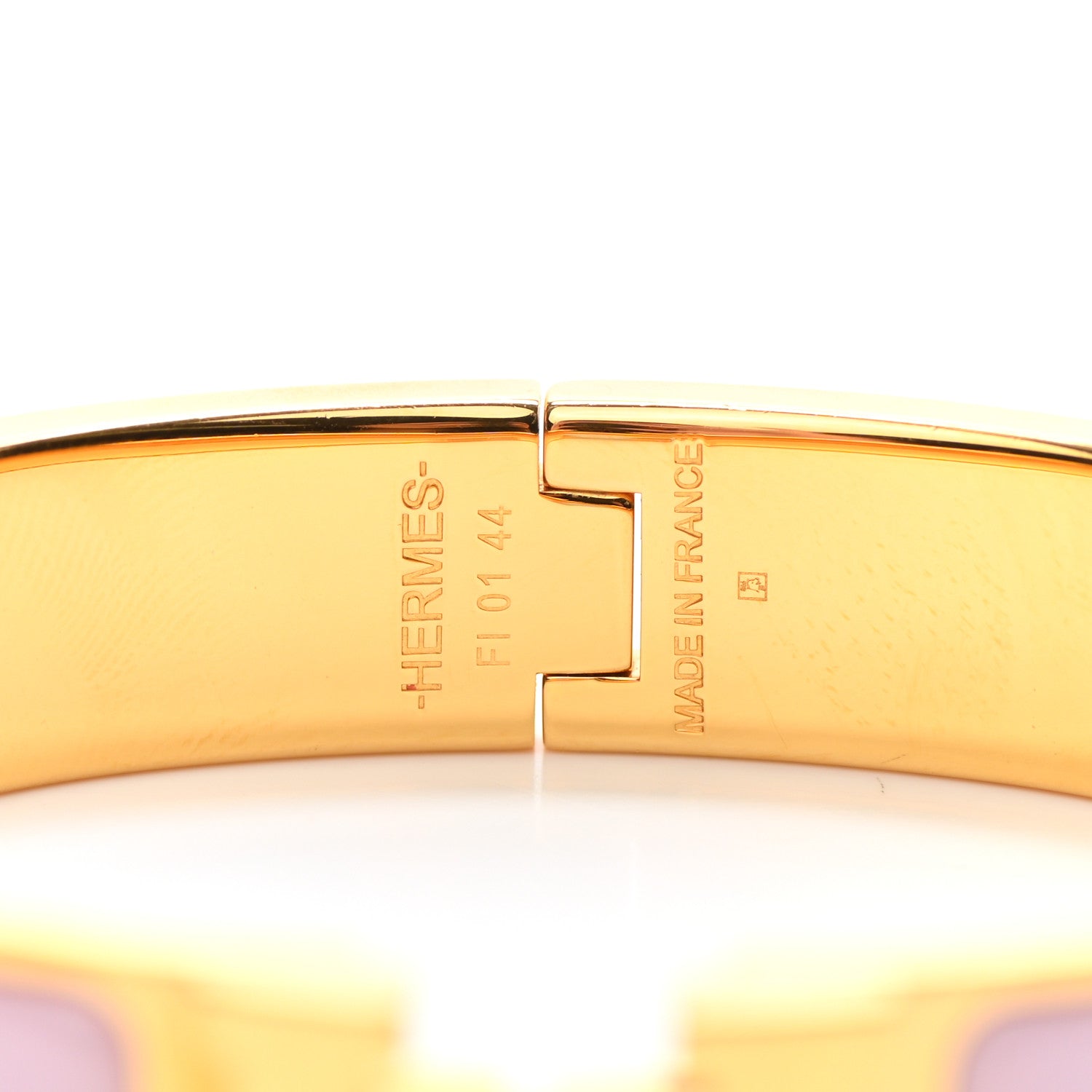 Hermes Enamel Narrow Clic Clac H Bracelet PM Rose Nacarat 4 of 4