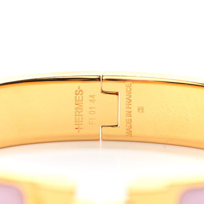 Hermes Enamel Narrow Clic Clac H Bracelet PM Rose Nacarat 4 of 4