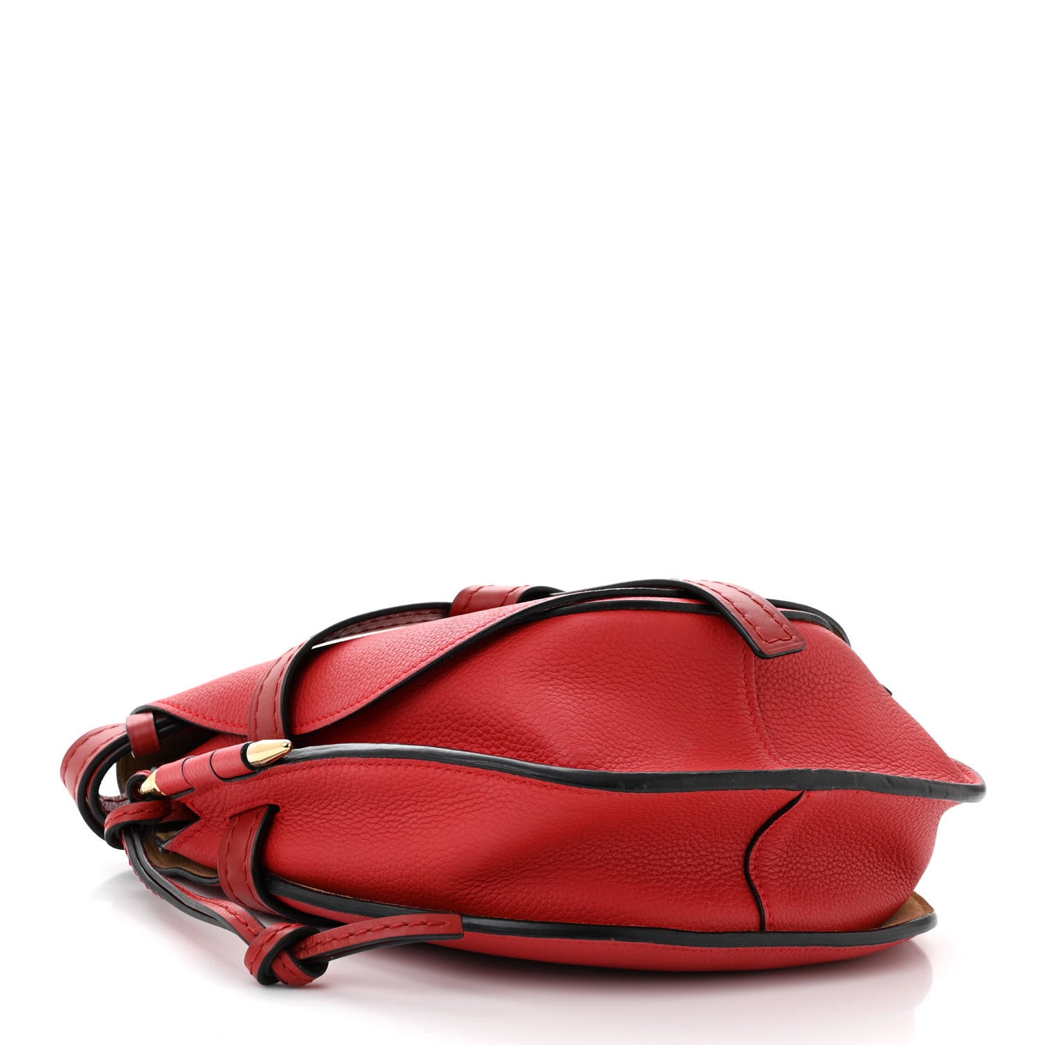 Loewe Grained Calfskin Small Gate Crossbody Bag Scarlet Burnt Red 4 of 9