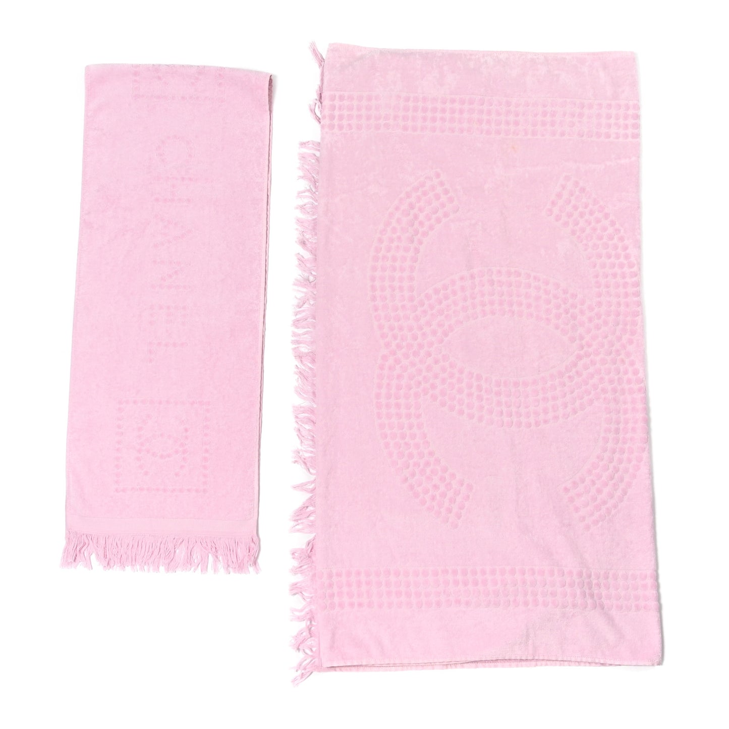 Terry Cotton CC Towel Set Light Pink