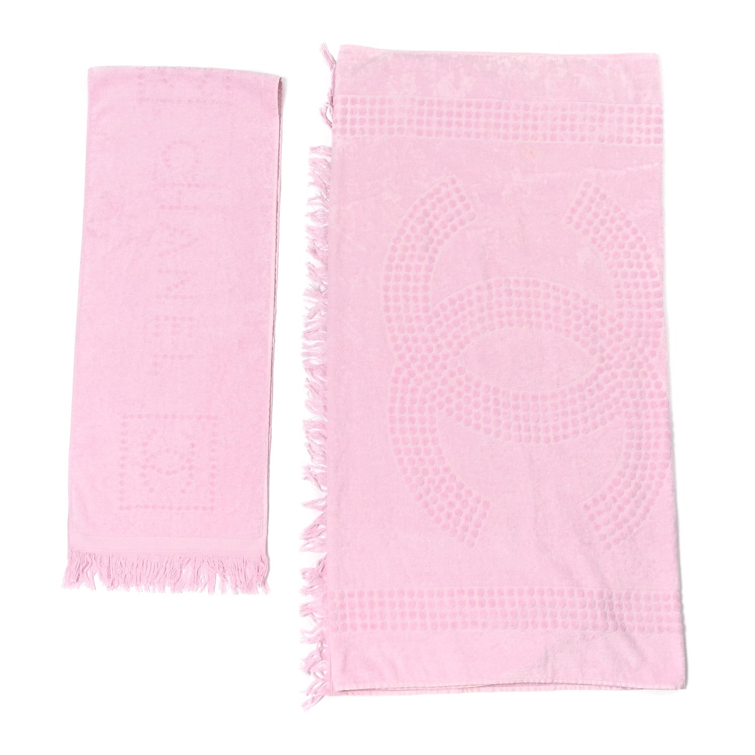 Chanel Terry Cotton CC Towel Set Light Pink 1 of 6