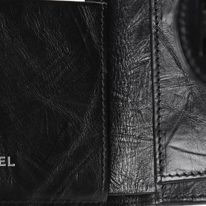 Chanel Aged Calfskin Quilted Reissue Compact Wallet So Black 9 of 10