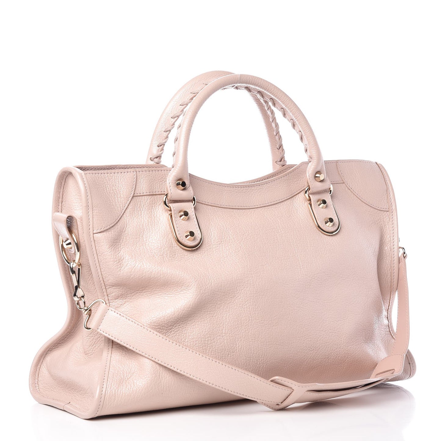 Chevre Gold Metallic Edge Hardware City Rose Aubepine Bois de Rose