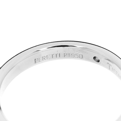 Tiffany Platinum Diamond Elsa Peretti Band Ring 50 5.5 5 of 5
