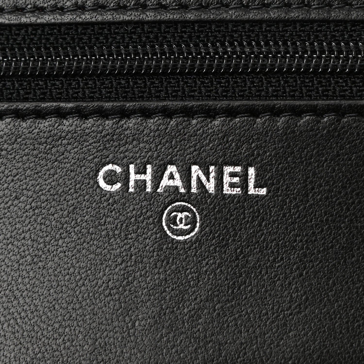 Chanel Lambskin Quilted Wallet On Chain WOC Black 6 of 12