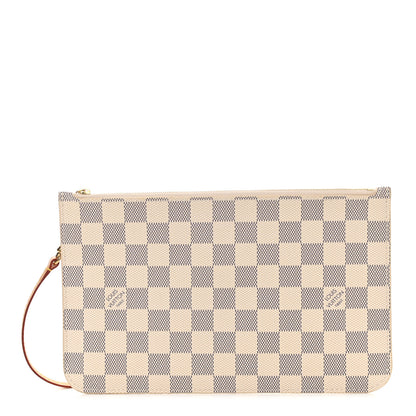 Louis Vuitton Damier Azur Neverfull MM GM Pochette 1 of 8
