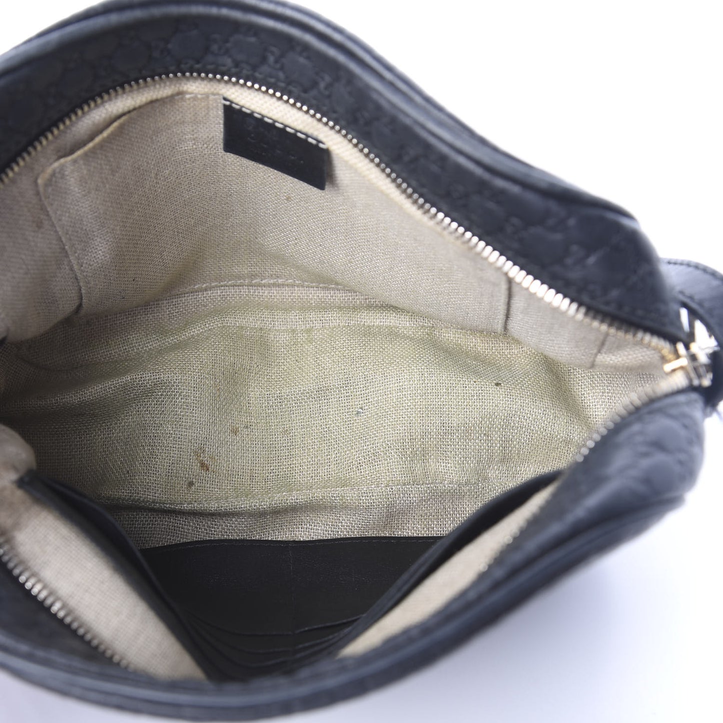 Microguccissima Mini Bree Messenger Bag Black