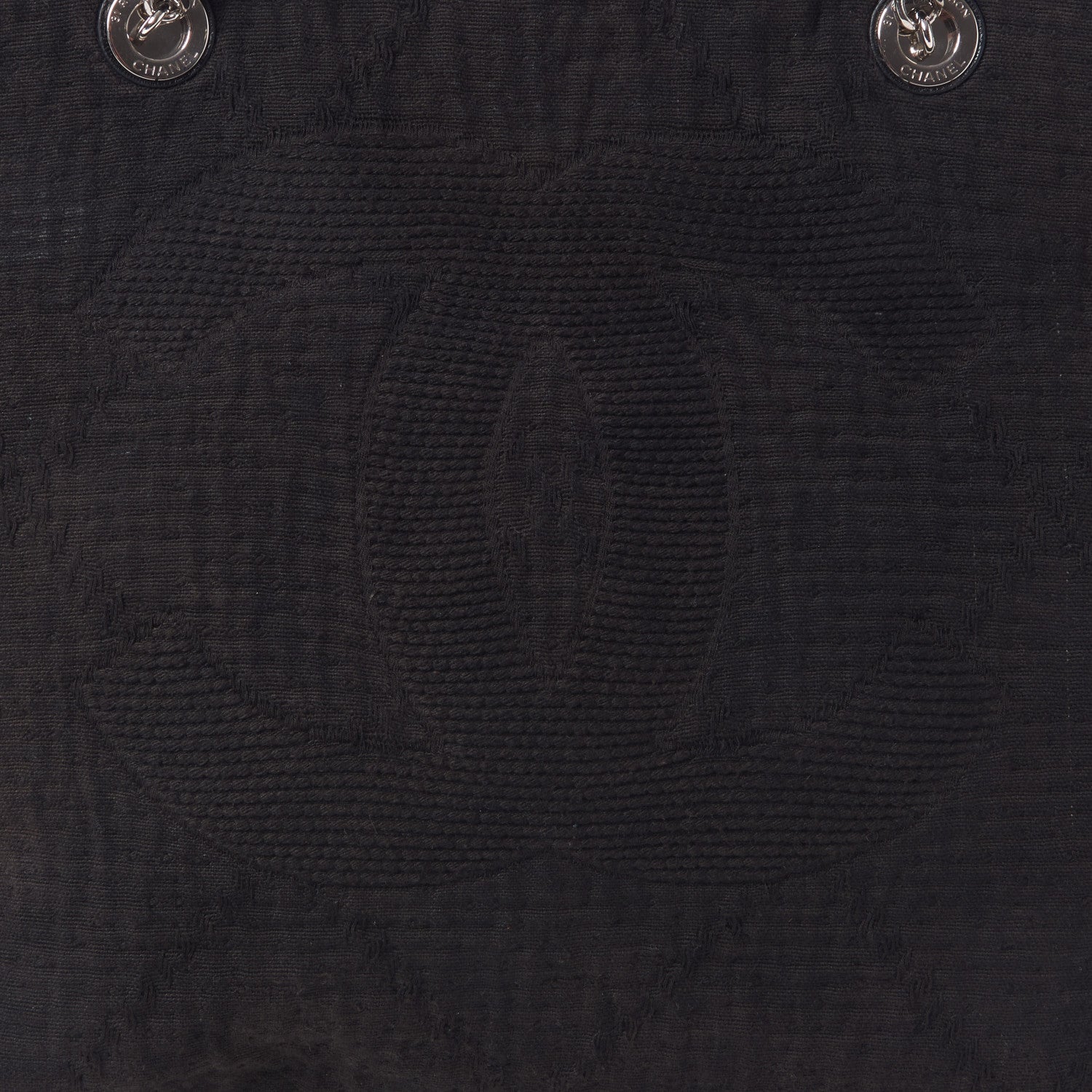 Chanel Canvas Medium Double Face Tote Black 7 of 9