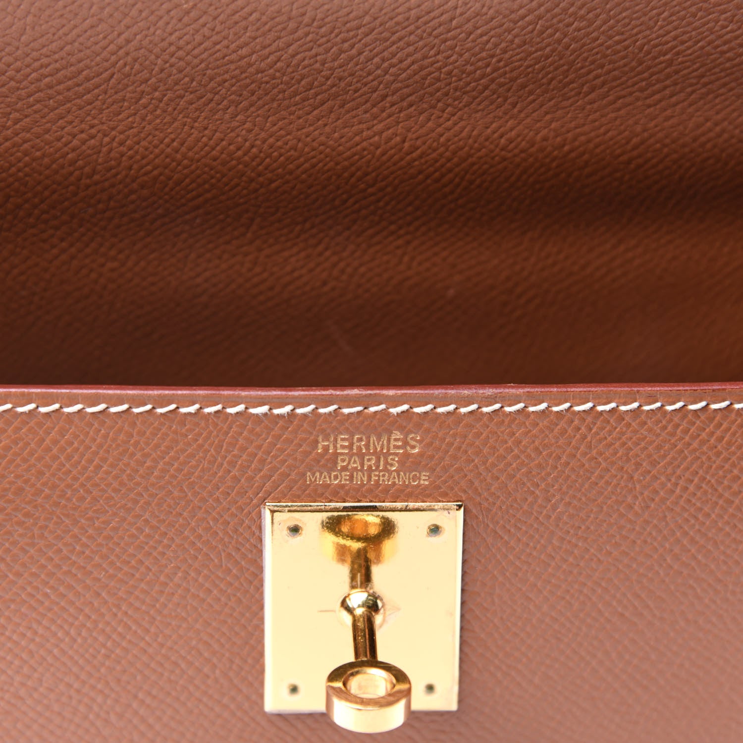 Hermes Courchevel Kelly Sellier 32 Gold 8 of 14