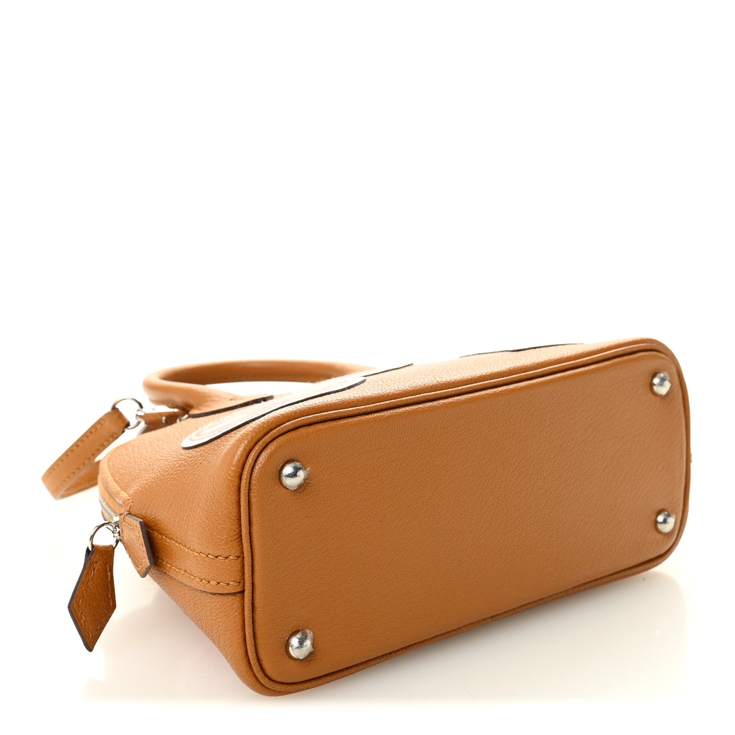 Hermes Chevre Mysore Pique Colle Mini 1923 Bolide Caramel Multicolor 4 of 10