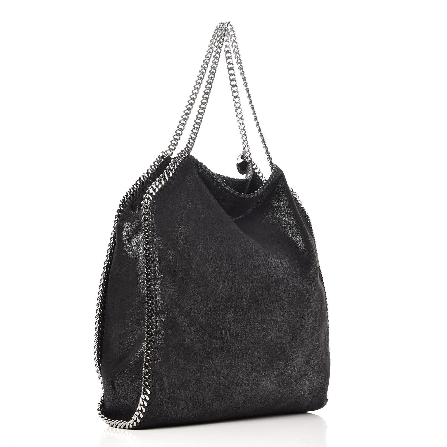 Stella McCartney Shaggy Deer Big Falabella Tote Black 3 of 9