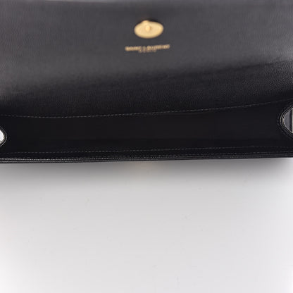 Saint Laurent Grain De Poudre Monogram Cassandre Clutch Black 5 of 9