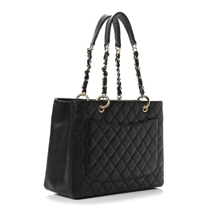 Chanel Caviar Quilted Grand Shopping Tote GST Black 3 of 9
