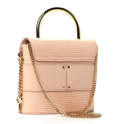 Chloe Calfskin Lizard Embossed Small Aby Lock Delicate Pink 2 of 4