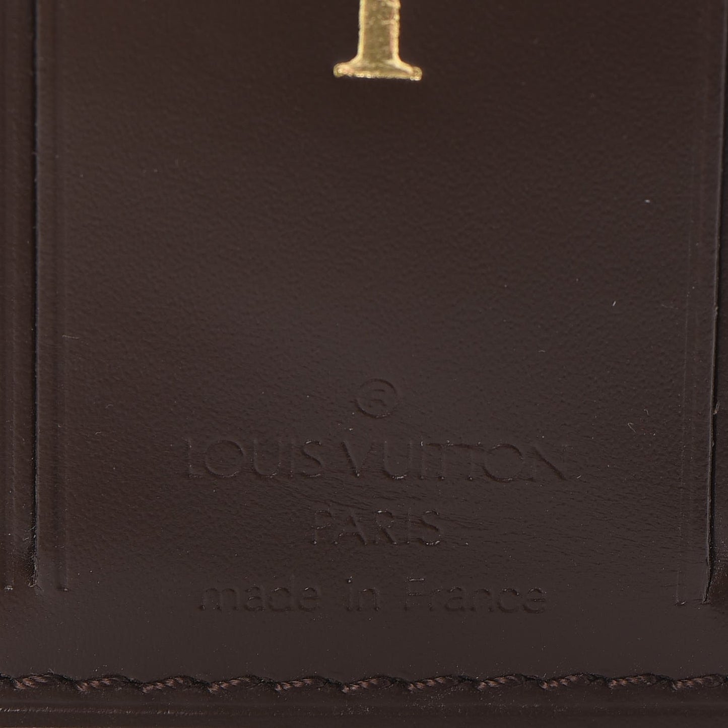 Calfskin Luggage Tag Ebene