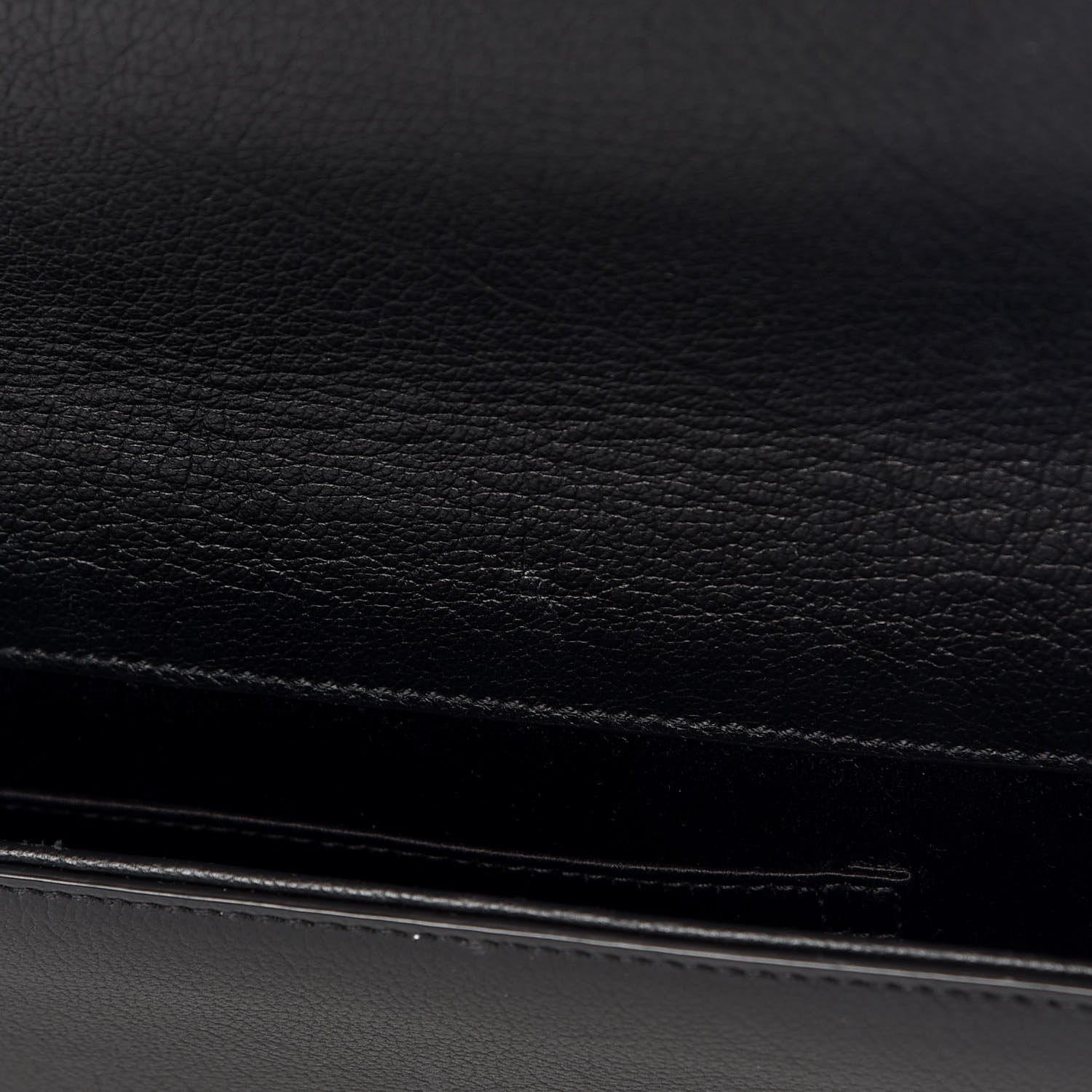Saint Laurent Calfskin Monogram Large Belle De Jour Clutch Black 12 of 15