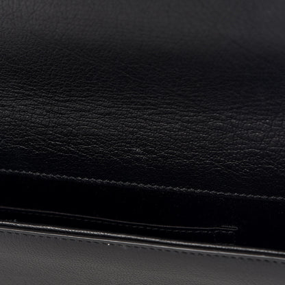 Saint Laurent Calfskin Monogram Large Belle De Jour Clutch Black 12 of 15