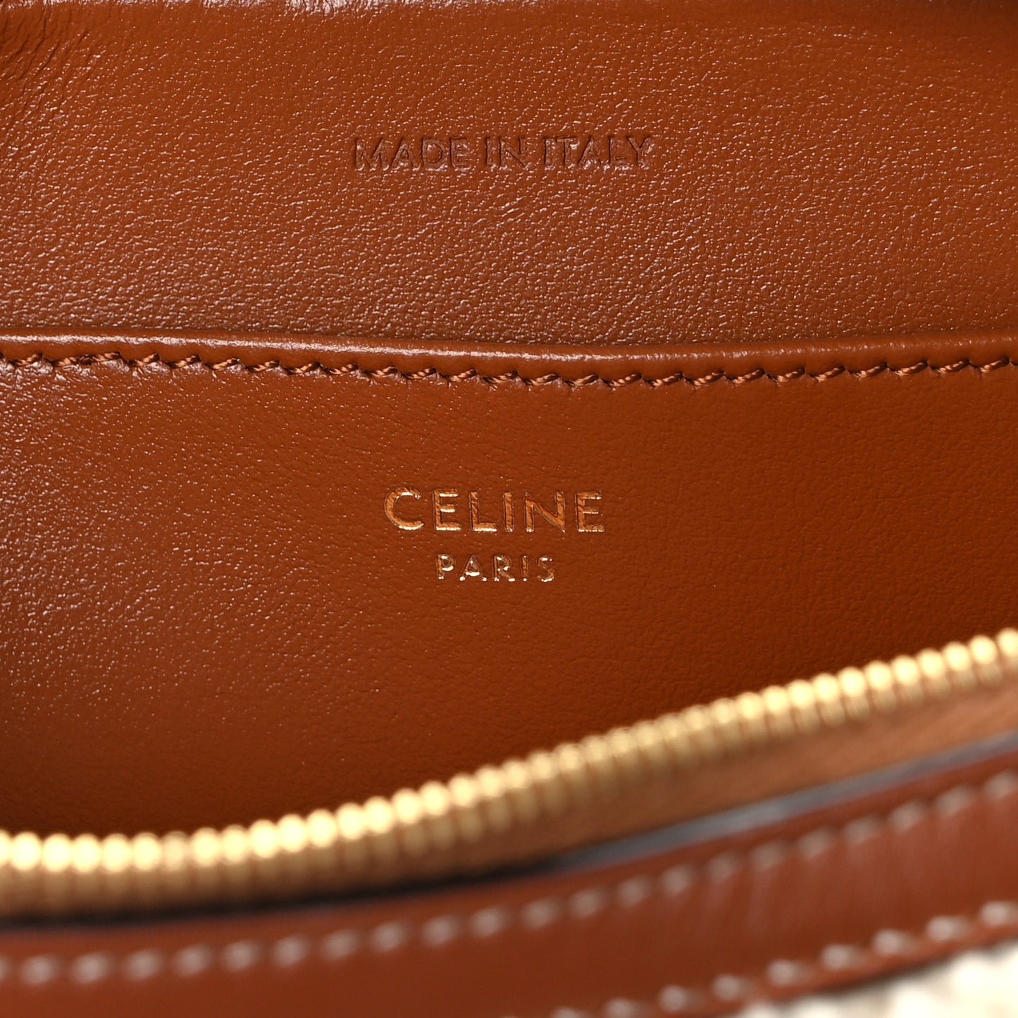 Shearling Calfskin Cuir Triomphe Mini Camera Shoulder Bag Natural Tan