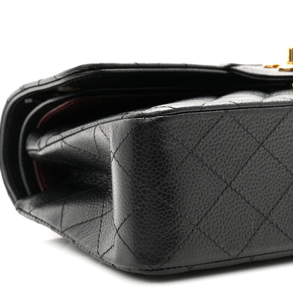 Chanel Caviar Quilted Small Double Flap Black 9 of 10