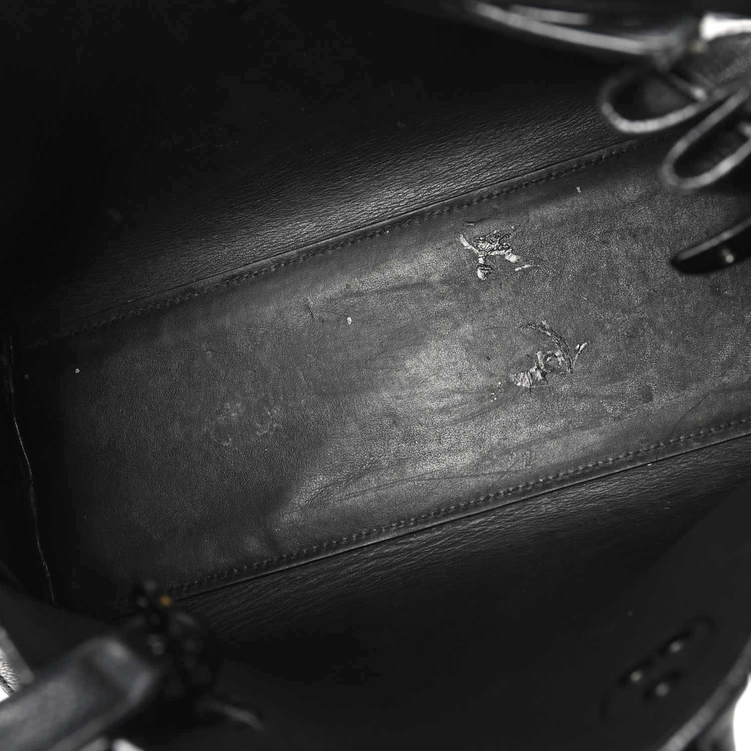 Saint Laurent Grained Calfskin Baby Sac De Jour Black 5 of 11