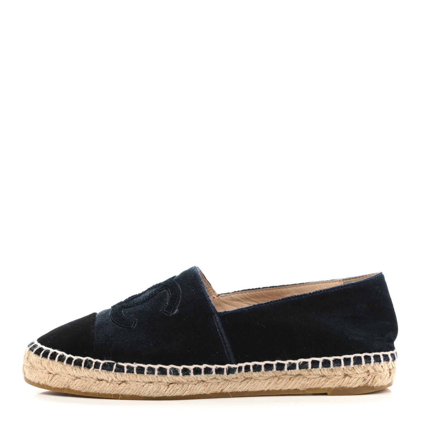 Velvet CC Espadrilles 37 Dark Navy Black
