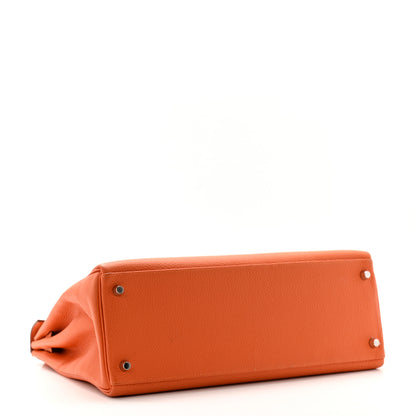 Hermes Togo Kelly Retourne 35 Orange 4 of 13