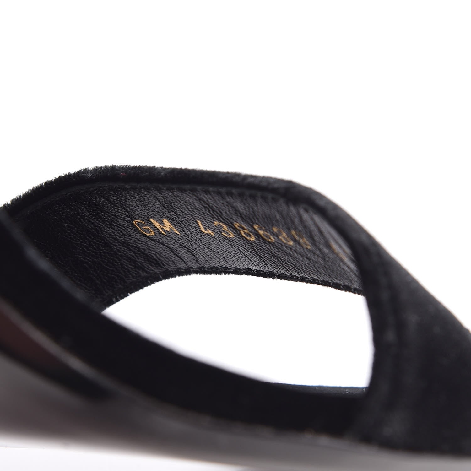 Saint Laurent Velvet Grace 105 Ankle Strap Sandals 40 Black 8 of 9