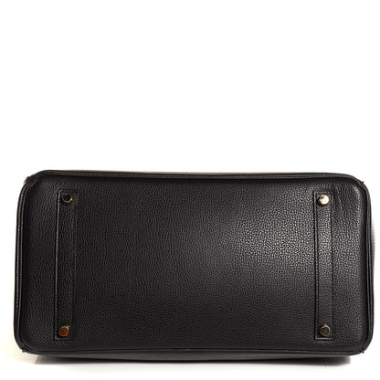 Hermes Vache Liegee Birkin 35 Black 6 of 23
