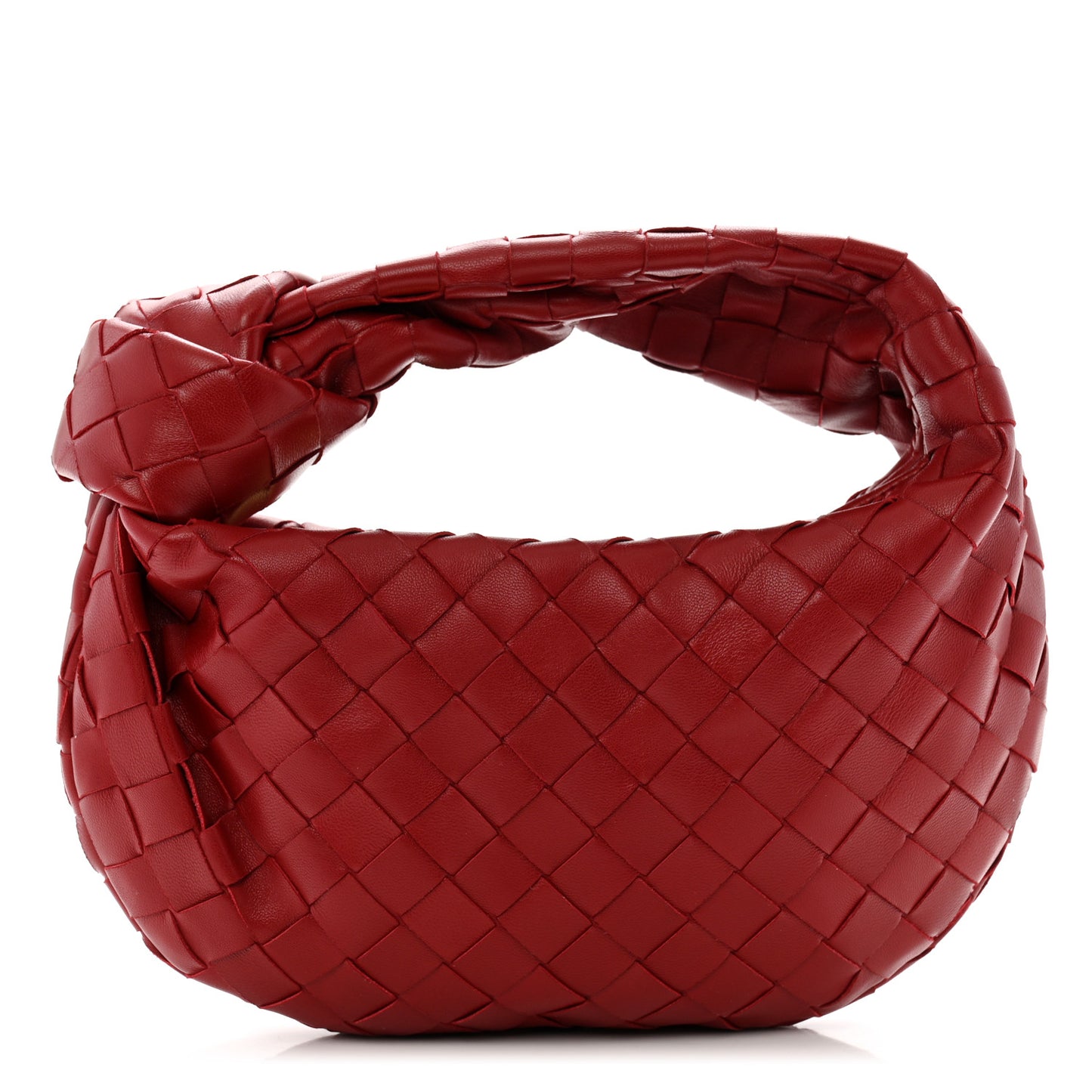 Nappa Intrecciato Mini Jodie Dark Red