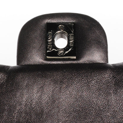 Chanel Lambskin Quilted Mini Square Flap Metallic Dark Grey 5 of 9