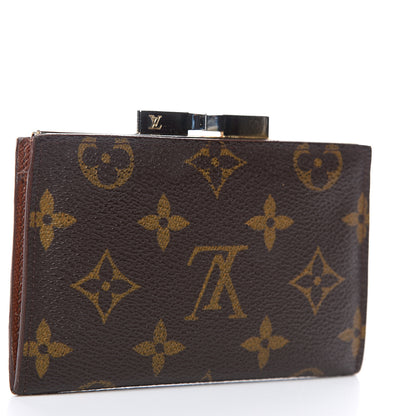 Louis Vuitton Monogram French Kiss Lock Coin Purse 2 of 7