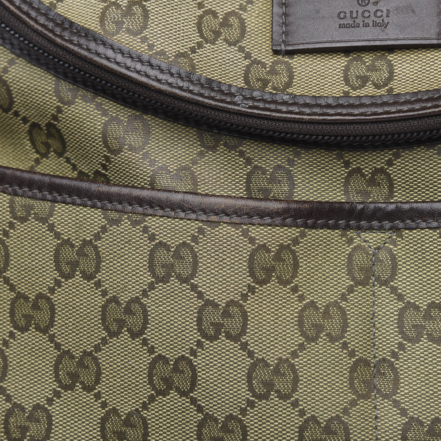 Gucci Monogram Large Diaper Bag Dark Brown 17 of 22