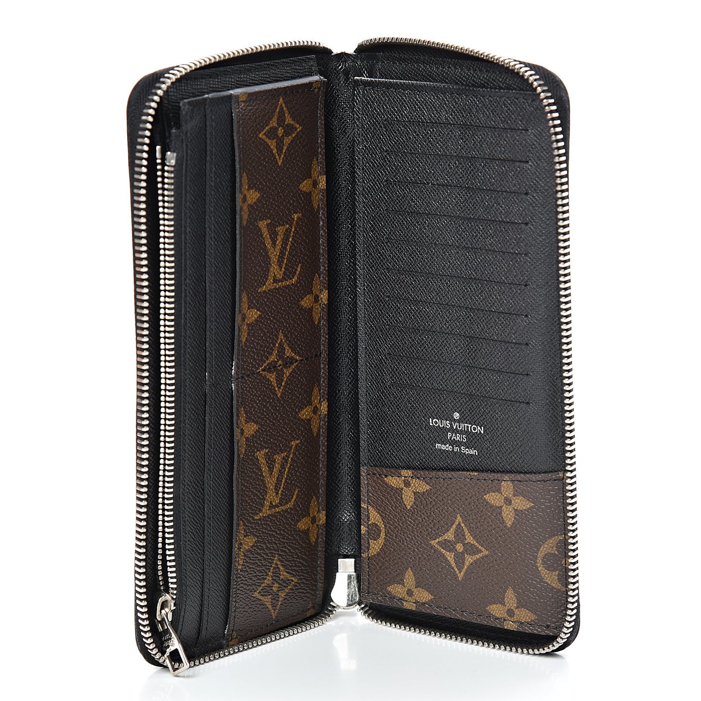 Monogram Macassar Vertical Zippy Wallet