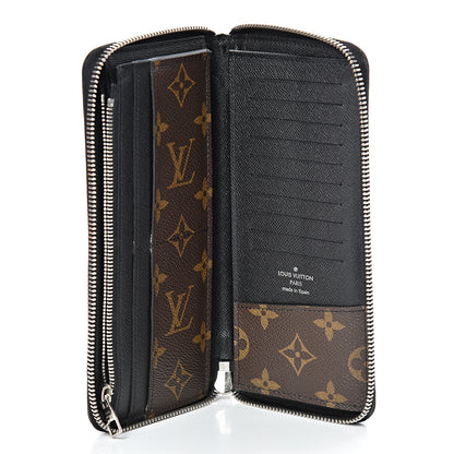 Louis Vuitton Monogram Macassar Vertical Zippy Wallet 4 of 7