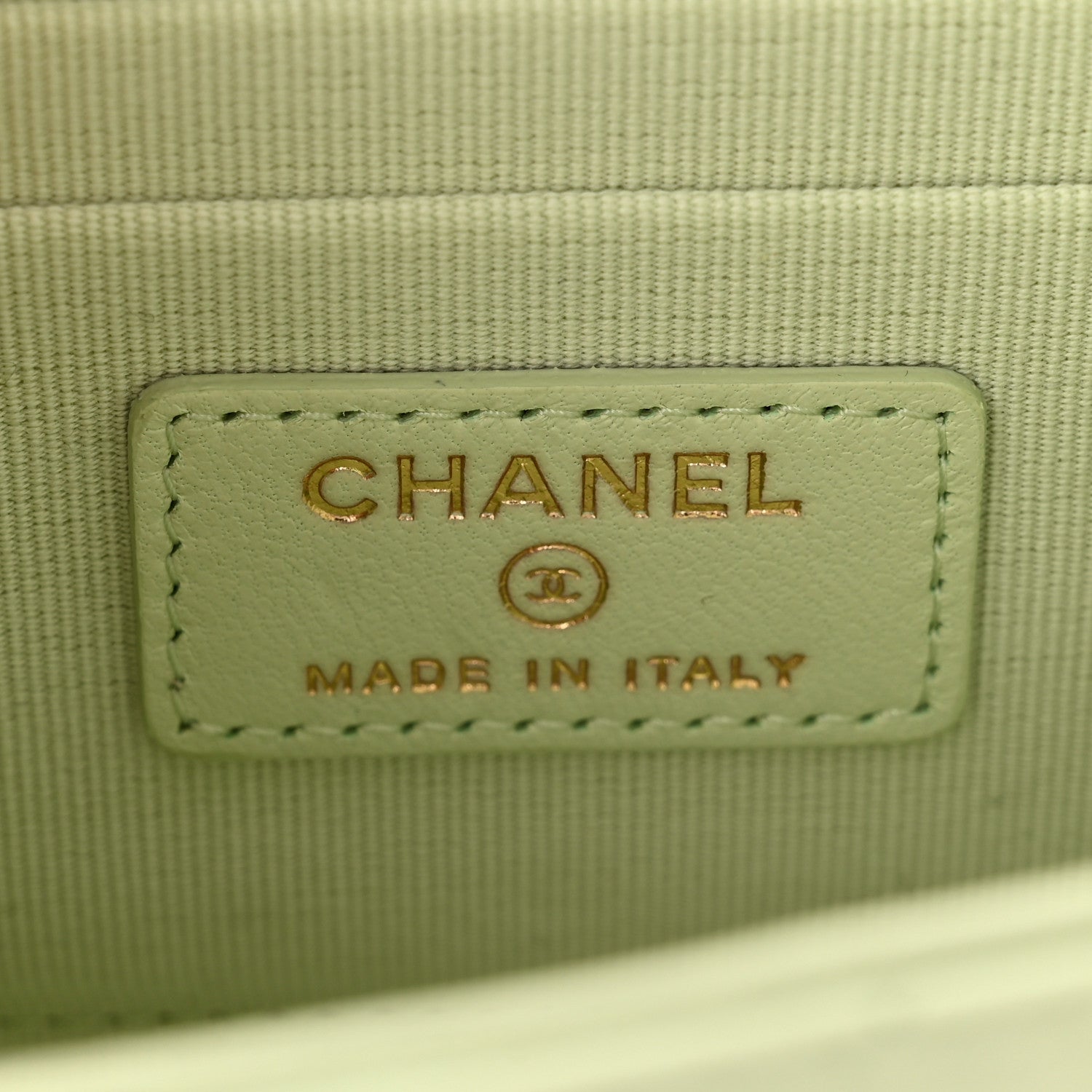 Chanel Lambskin Quilted Mini Trendy CC Chain Wallet Sea Green 6 of 11