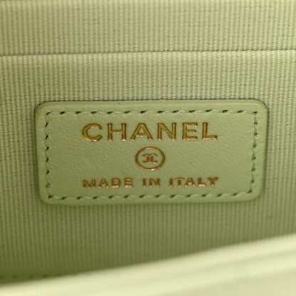 Chanel Lambskin Quilted Mini Trendy CC Chain Wallet Sea Green 6 of 11