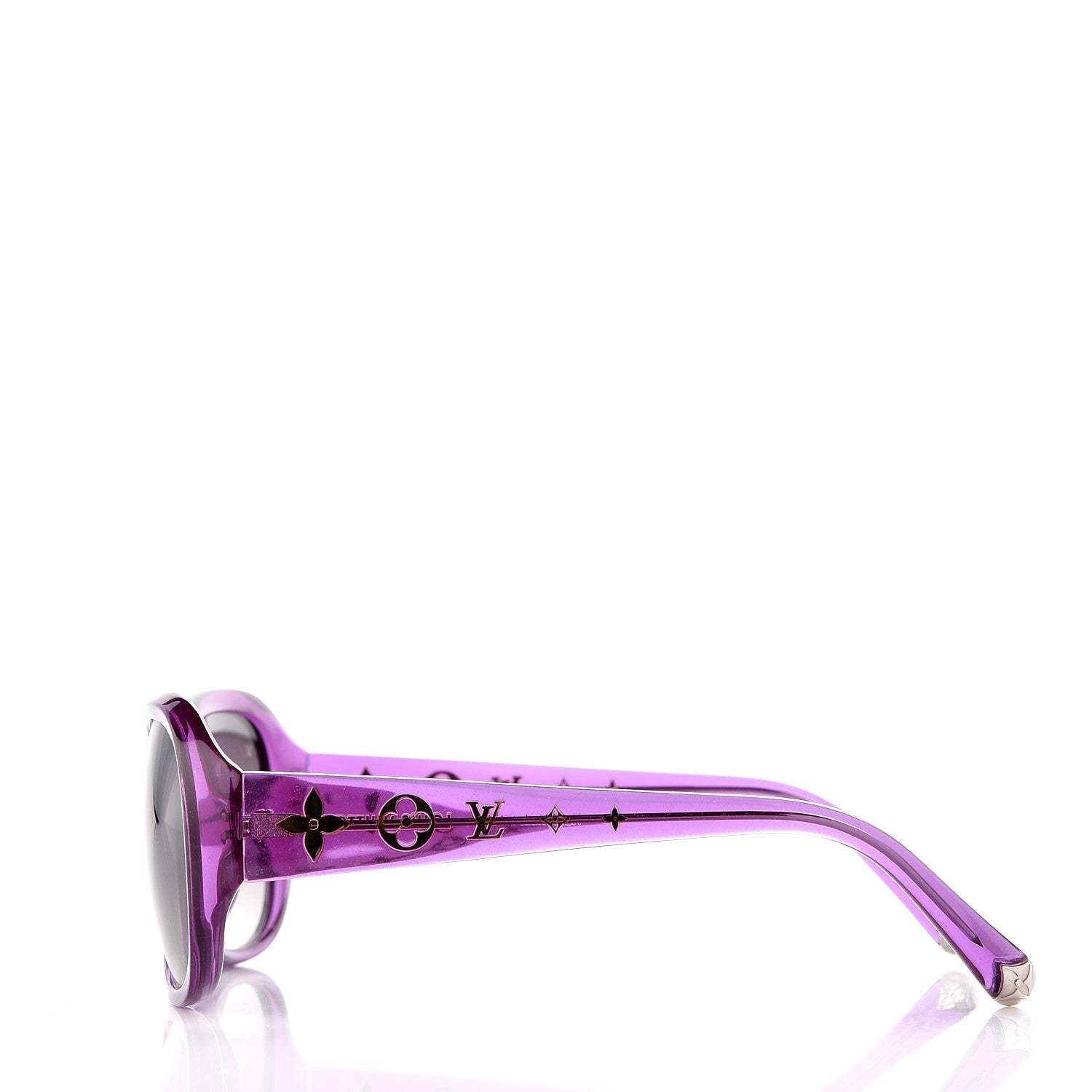 Louis Vuitton Obsession GM Z0642E Sunglasses Violet Glitter 2 of 7
