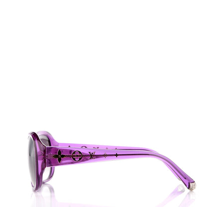 Louis Vuitton Obsession GM Z0642E Sunglasses Violet Glitter 2 of 7