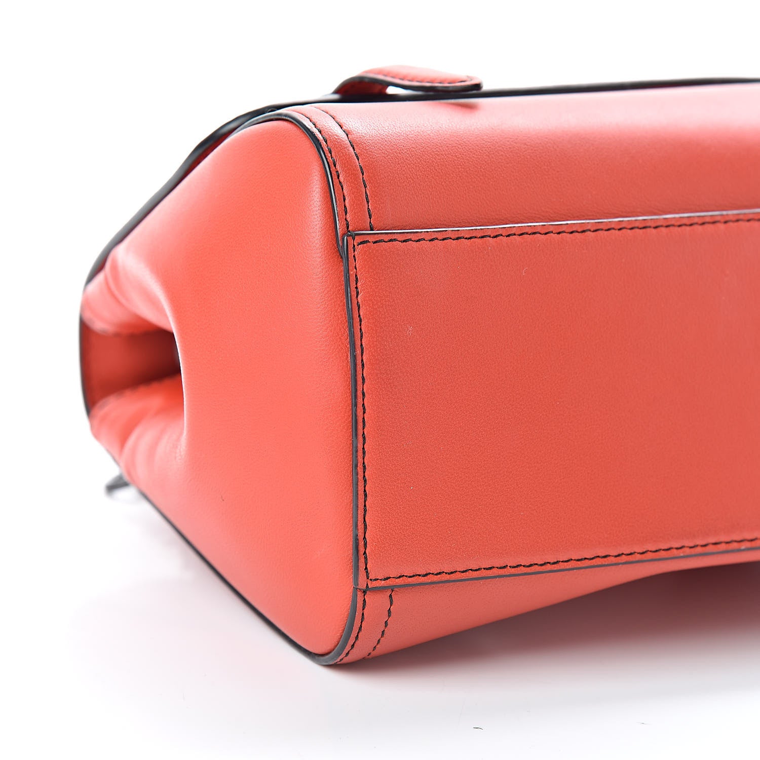 Bottega Veneta Nappa Intrecciato Scales Mini Top Handle Bag Geranium 8 of 12
