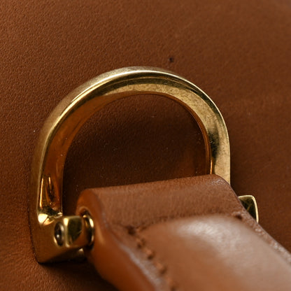Saint Laurent Canvas Calfskin Mini Gaby Vanity Case Desert Dust Brick 11 of 12