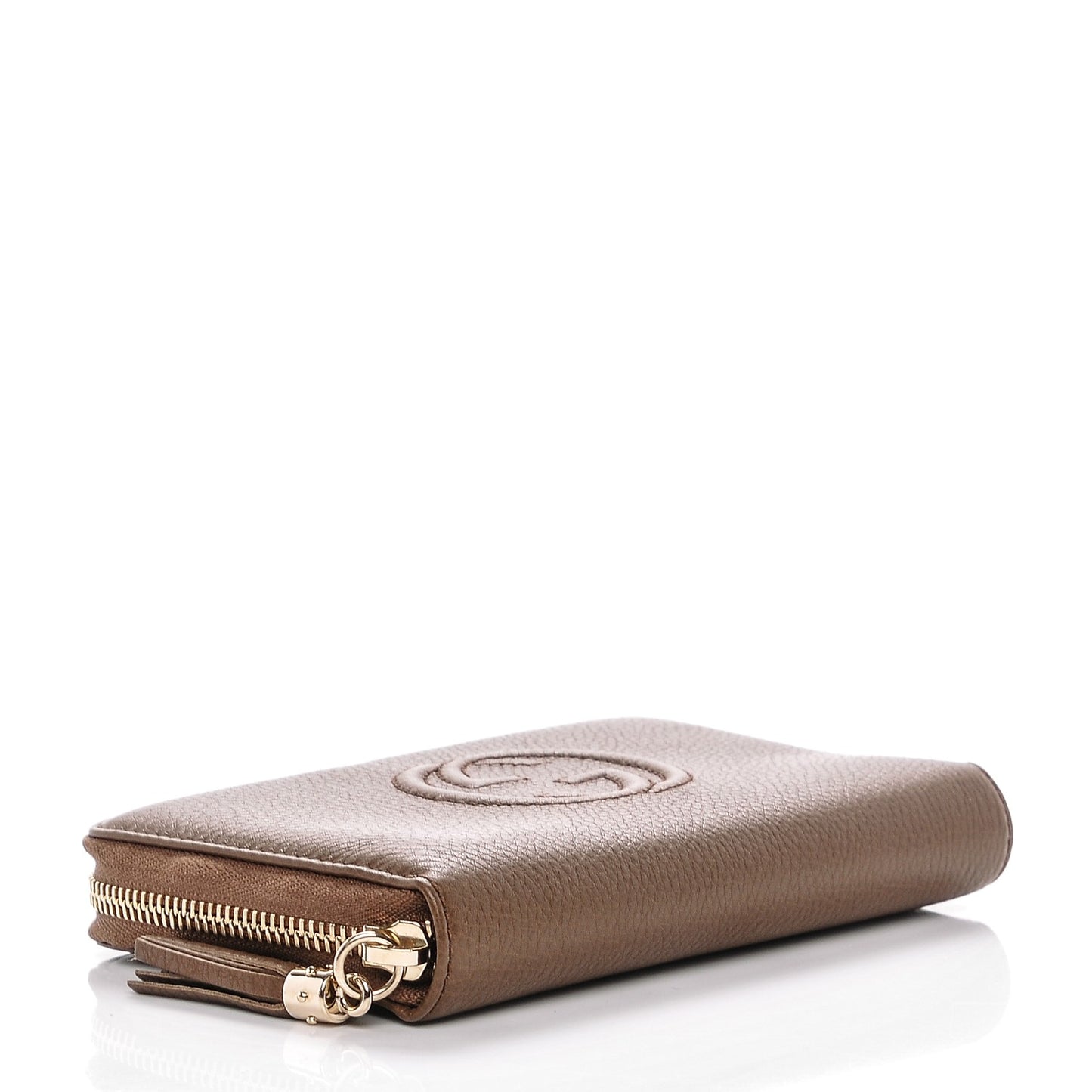 Calfskin Medium Soho Zip Around Wallet Maple Brown