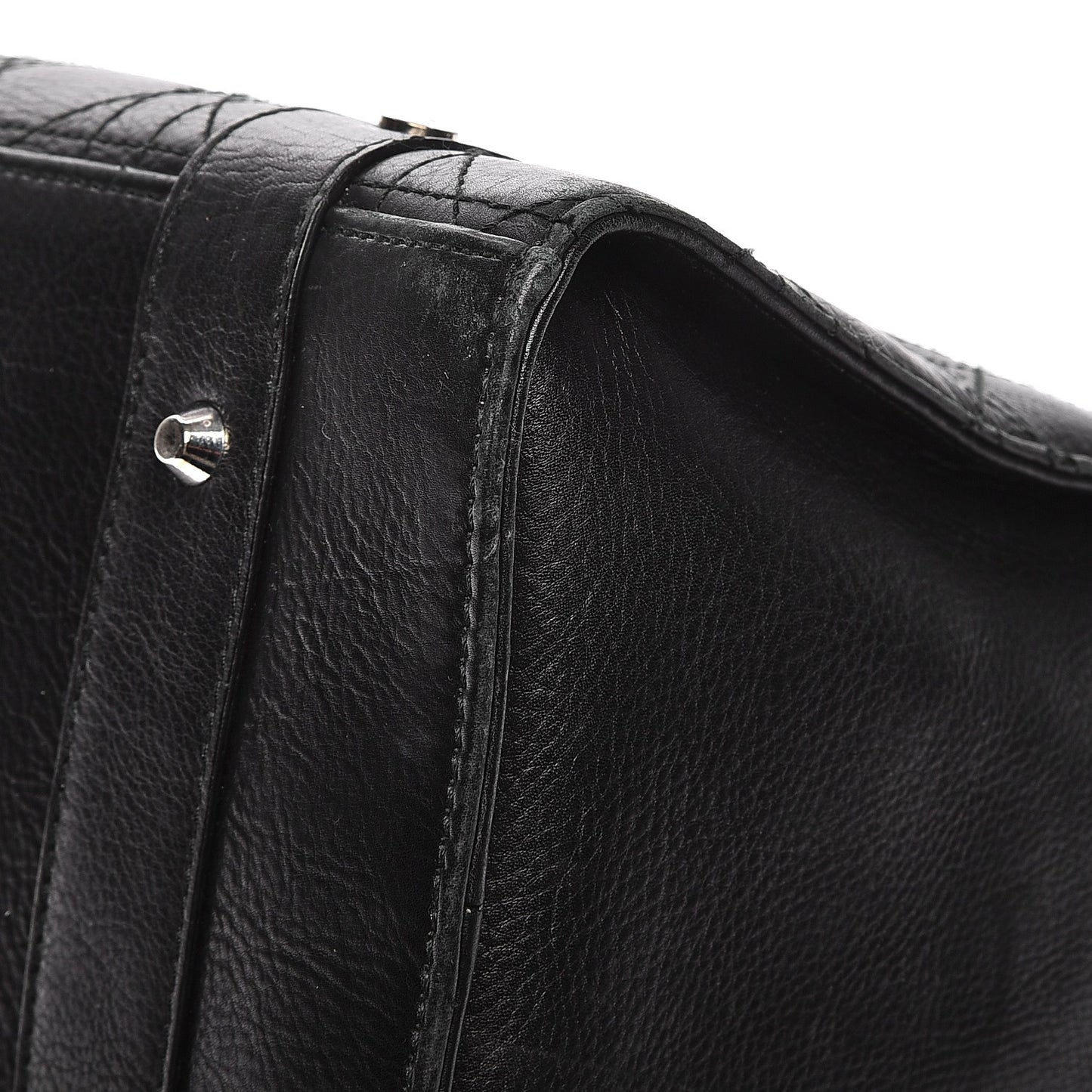 Calfskin Cannage Stitched Large East West Lady Dior Black