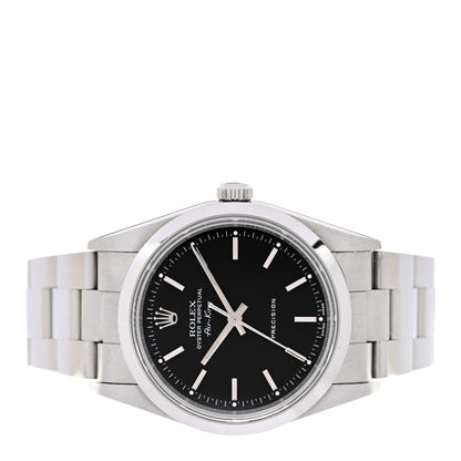Rolex Stainless Steel 34mm Air-King Oyster Perpetual Precision Watch Black 14000M 2 of 4
