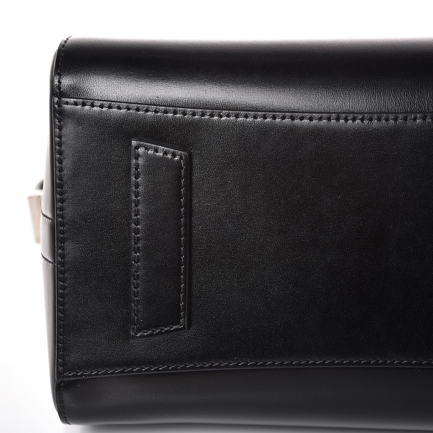 Shiny Lord Calfskin Small Antigona Black
