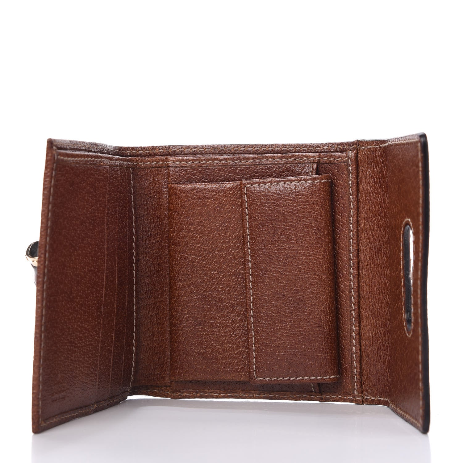 Gucci Monogram Bamboo French Wallet Brown 5 of 7