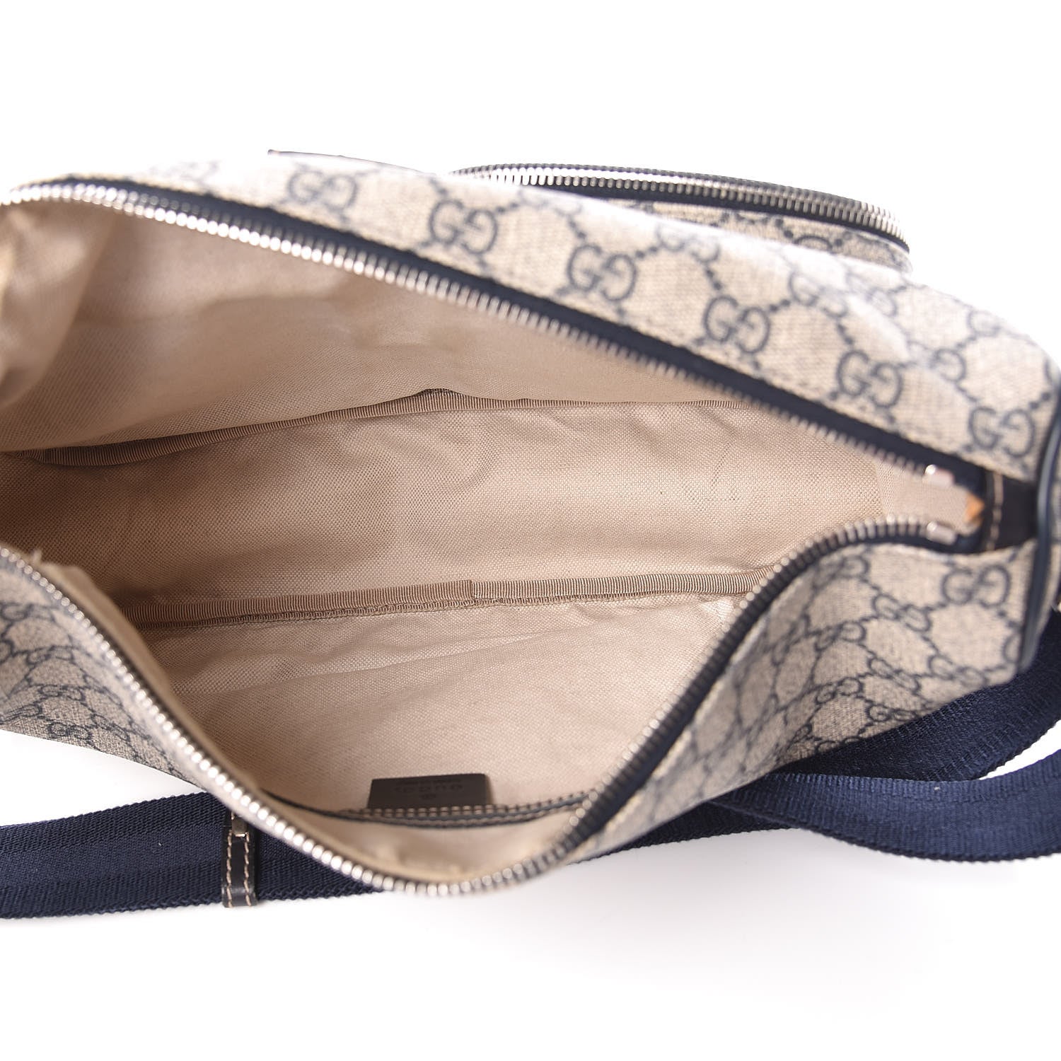 Gucci GG Plus Monogram Front Pocket Messenger Navy 5 of 10