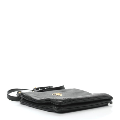 Prada Vitello Phenix Double Zip Crossbody Bag Black 4 of 8