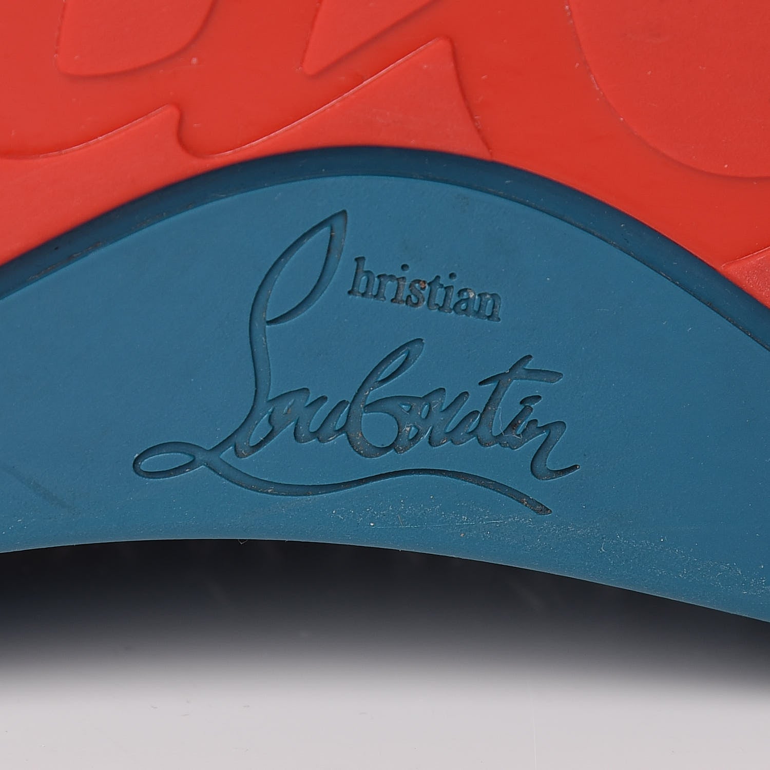 Christian Louboutin CHRISTIAN LOUBOUTIN Veau Velours Mens Louis Orlato Flat Spikes Sneakers 43.5 Amazonia 9 of 13